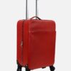 Luxury High-Quality Leather Suitcase in Red - Italian Craftsmanship
